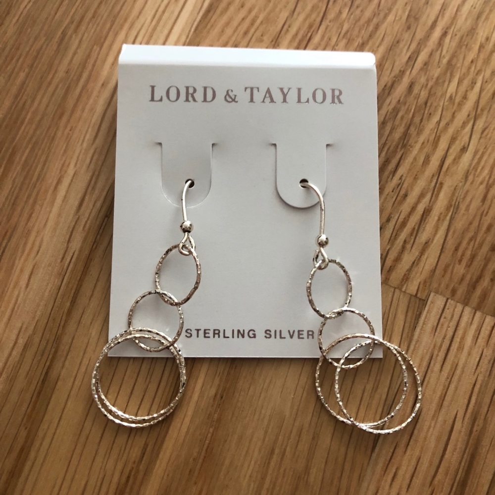 Lord & Taylor Sterling Silver Dangle Earrings